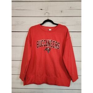 NFL Women's Tampa Bay Buccaneers Solid Red‎ Sleepwear Sweatshirt Size L
